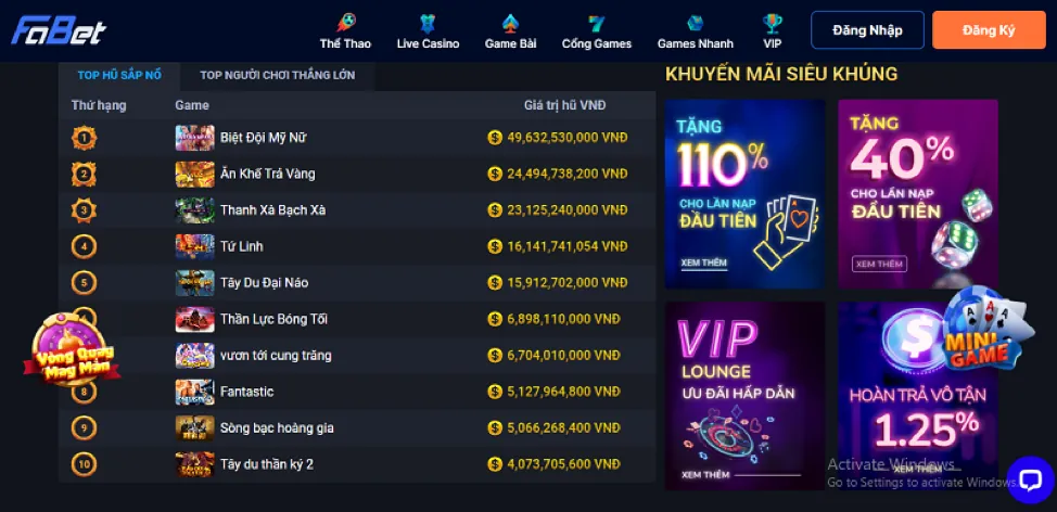 Lợi ích của các chương trình khuyến mãi vip777 win